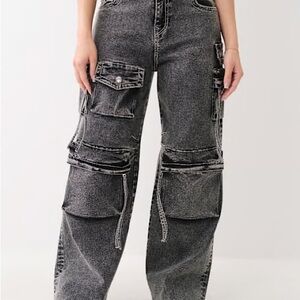 True Religion Big T Super Baggy Cargo Jean